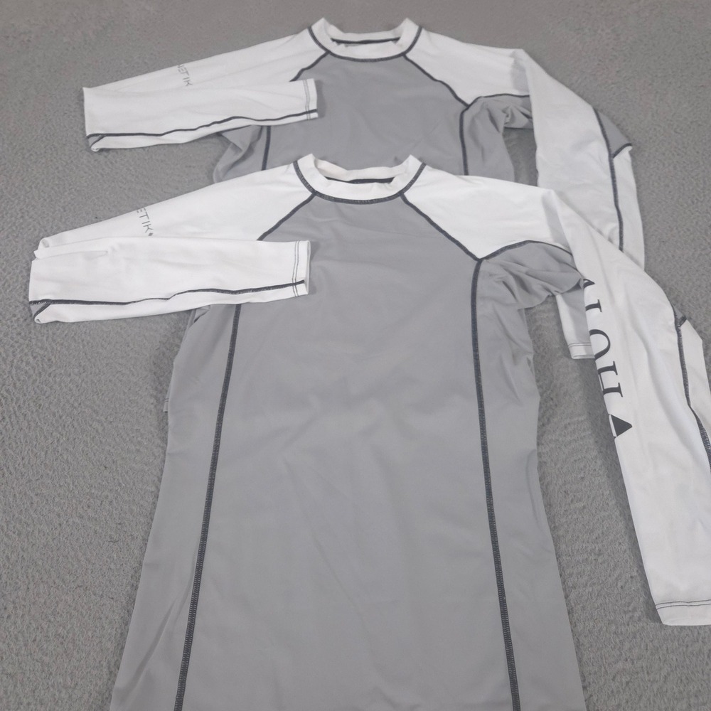 LOT OF 2 Anetik Shirt Mens S UV Protection Rash Guard Long Sleeve Performance